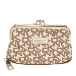 Beige Canvas DKNY Wallet