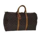 Brown Canvas Louis Vuitton Keepall