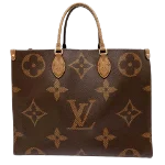 Brown Canvas Louis Vuitton Onthego