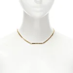 Gold Metal Bottega Veneta Necklace