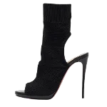 Black Fabric Christian Louboutin Boots