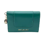 Green Leather Bvlgari Wallet