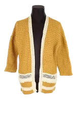 Yellow Cotton Sézane Cardigan