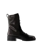 Black Leather Aeyde Boots