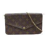 Brown Canvas Louis Vuitton Pochette Felicie