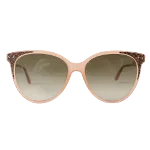 Pink Leather Bottega Veneta Sunglasses