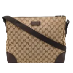 Brown Canvas Gucci Crossbody Bag