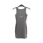 Grey Cotton Versace Dress