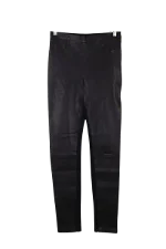 Black Polyester Maje Pants