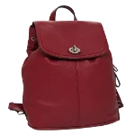 Red Leather Coach Backpack