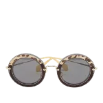 Black Acetate Miu Miu Sunglasses