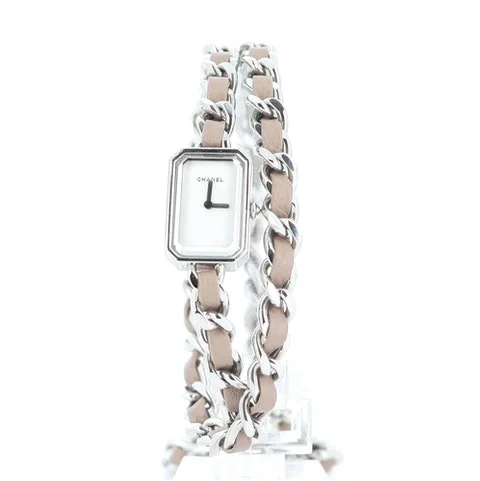 Beige Silver Chanel Watch