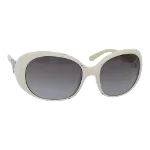 White Plastic Prada Sunglasses