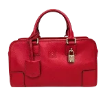 Red Leather Loewe Amazona