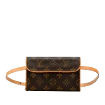 Brown Leather Louis Vuitton Florentine Pochette