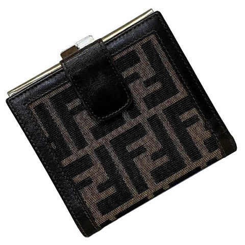 Brown Leather Fendi Wallet