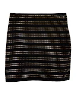 Black Cotton Balmain Skirt