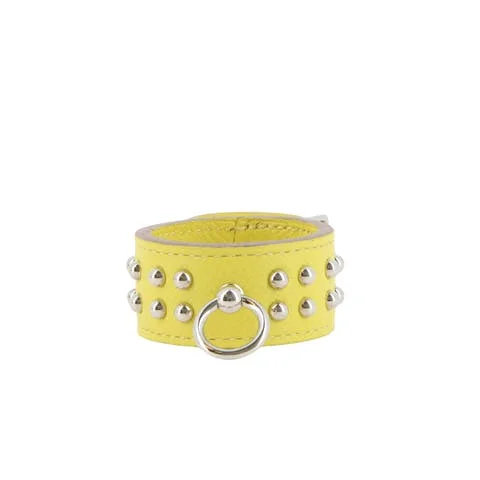 Yellow Leather Hermès Key Chain
