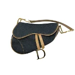 Beige Leather Dior Saddle Bag