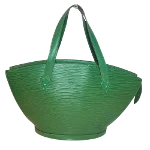 Green Leather Louis Vuitton Saint Jacques