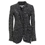 Black Fabric Diane Von Furstenberg Blazer