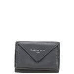 Black Leather Balenciaga Wallet