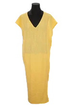 Yellow Cotton American Vintage Dress