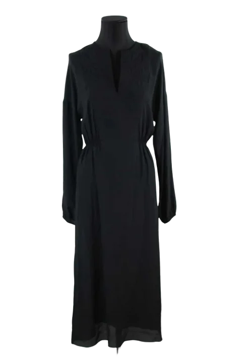 Black Silk Longchamp Dress