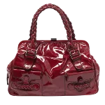 Red Fabric Valentino Handbag