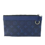 Blue Leather Louis Vuitton Pouch