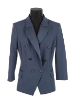 Blue Polyester Elisabetta Franchi Blazer