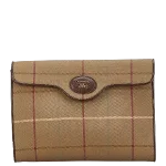 Beige Canvas Burberry Clutch