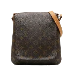 Brown Leather Louis Vuitton Musette Salsa