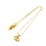 Gold Metal Dior Necklace