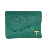 Green Leather Tiffany & Co. Wallet