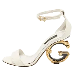 White Leather Dolce & Gabbana Heels