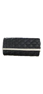 Black Leather Chopard Clutch
