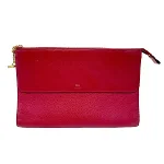 Red Leather Chloé Clutch