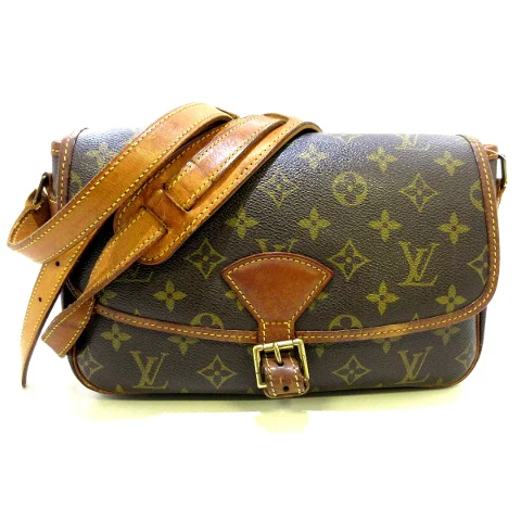 Brown Polyester Louis Vuitton Sologne