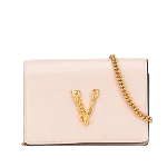 Pink Leather Versace Crossbody Bag