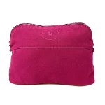 Pink Canvas Hermès Pouch