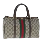 Beige Leather Gucci Travel Bag