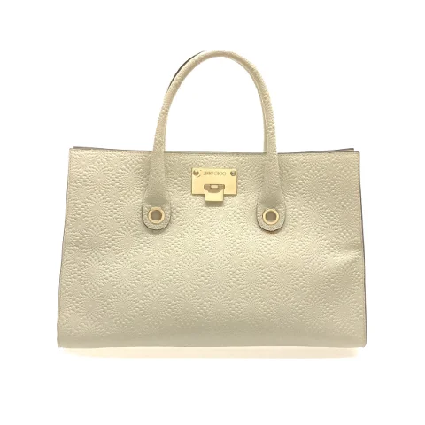 Nude Leather Jimmy Choo Tote