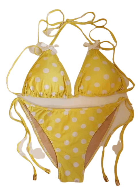 Yellow Polyester Moschino Swimwear
