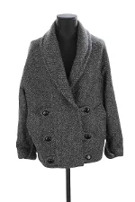 Black Wool Sézane Coat