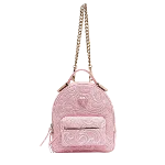 Pink Leather Versace Backpack