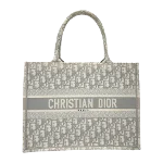 Grey Canvas Dior Book Tote