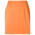 Orange Linen Versace Skirt