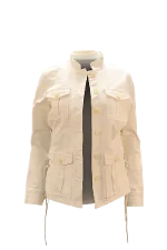 White Cotton Tory Burch Jacket