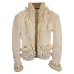 White Wool Alexander McQueen Cardigan